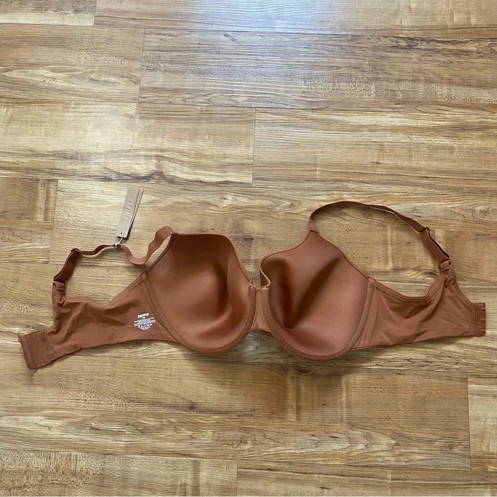 SKIMS Fits Everybody 40DD Bronze Demi T-Shirt Lined Flexible Underwire Bra - Picture 10 of 16